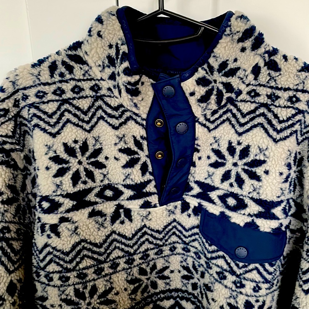 NWOT Orvis Mens Sherpa fair isle Qzip